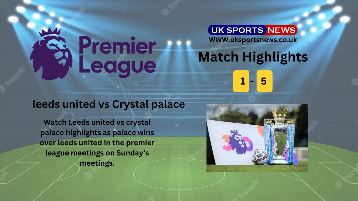 Leeds United Vs Crystal Palace Highlights (15) Crystal Palace Pounds